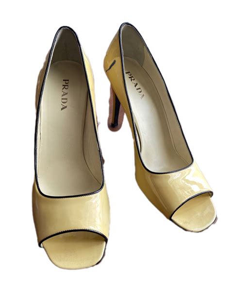 prada open toe heels|Prada heels vintage.